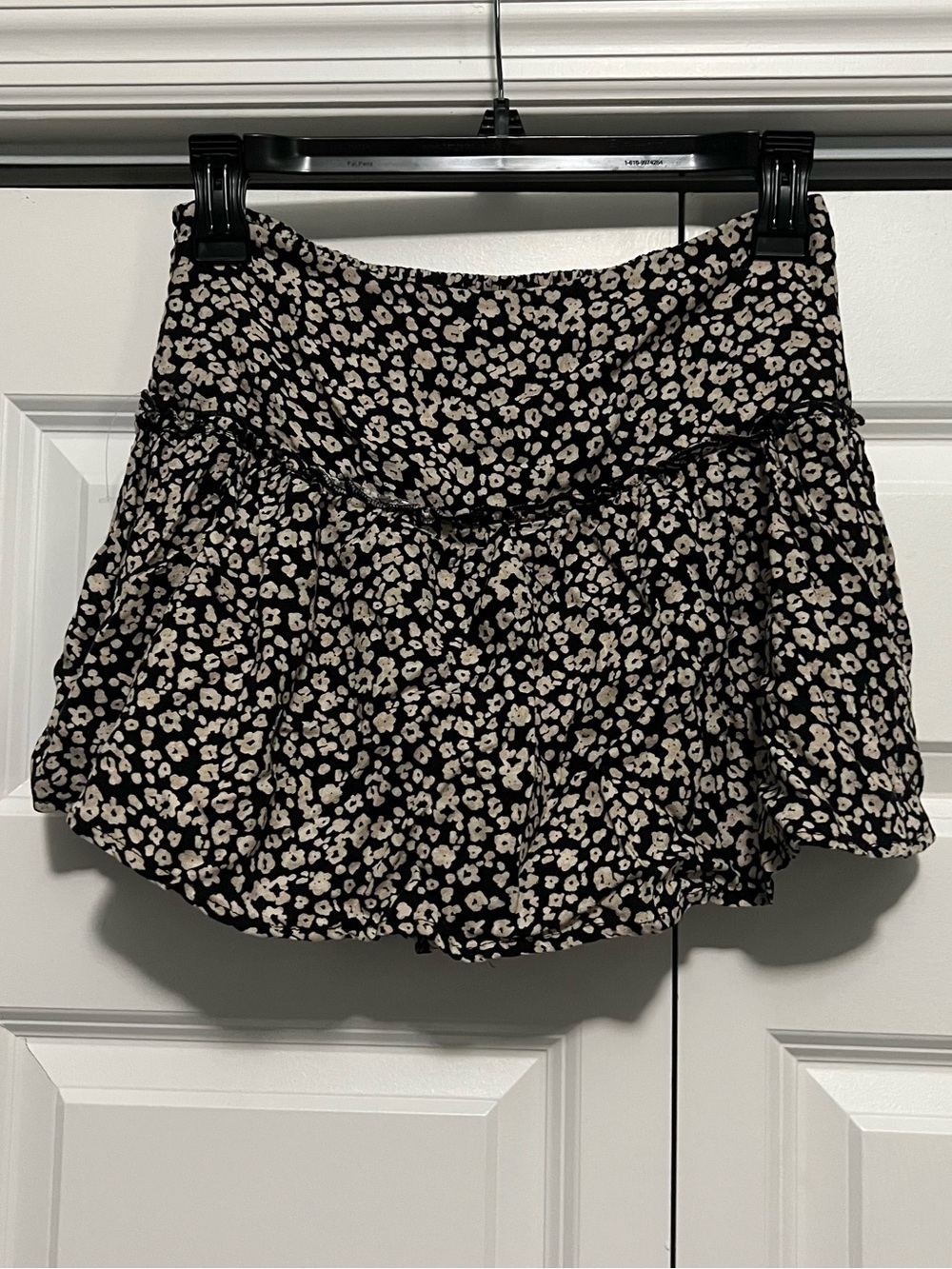 Urban Romantics Leopard Print Ruffled Mini Skort